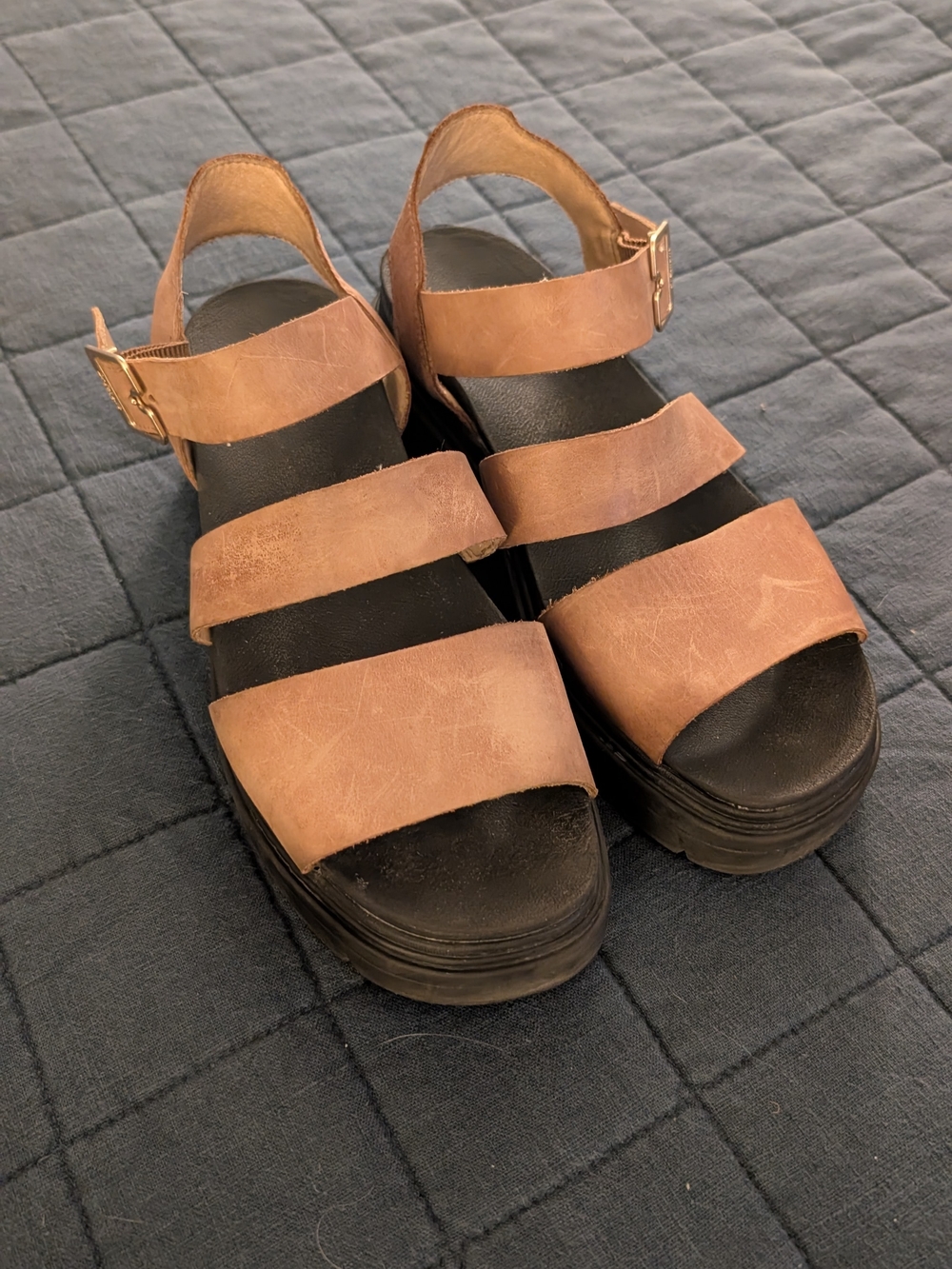 Dr. Scholls Leather Trekkie Sandals Sz 8